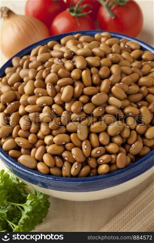 Bowl with brown beans