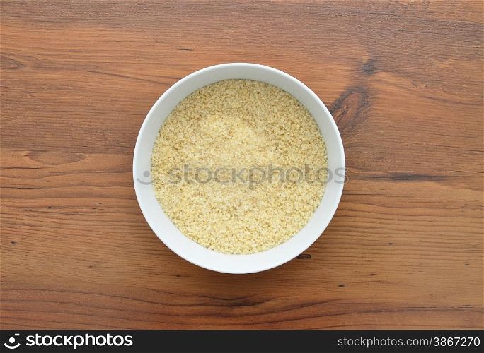 Bowl with couscous