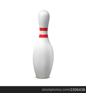 Bowling pin vector illustration on white background.. Bowling pin vector illustration on white background