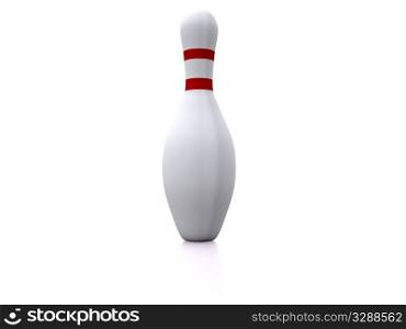 bowling pins. 3d