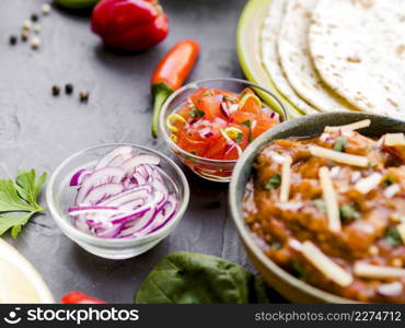 bowls spicy mexican dips