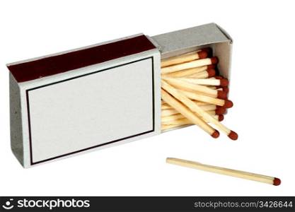 Box of matches, isolated on a white background