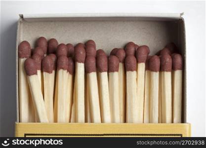 Box of Matches on white background