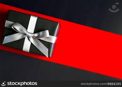 Boxing day sale, black gift box for online shopping