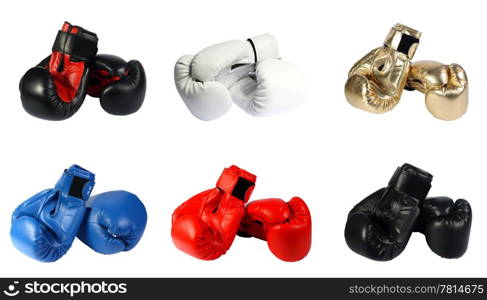 boxing-gloves on the white background. (isolated)