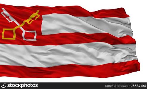 Boxtel City Flag, Country Netherlands, Isolated On White Background. Boxtel City Flag, Netherlands, Isolated On White Background