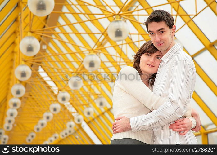 boy and girl embrace each other