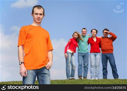 boy and group of friends
