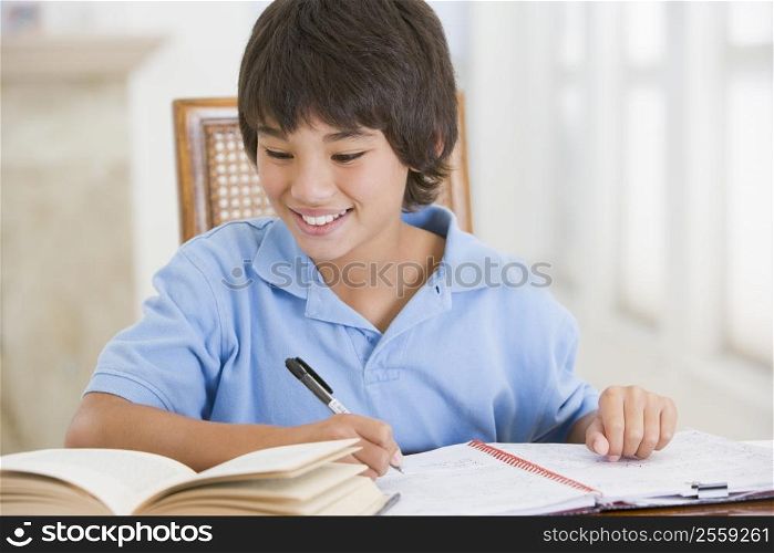 Boy Doing His Homework