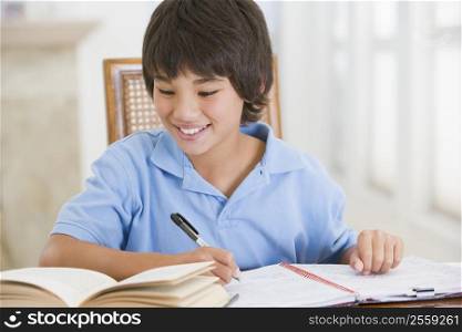 Boy Doing His Homework