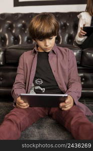 boy home with tablet 2