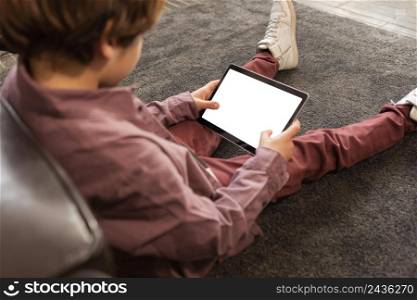 boy home with tablet 3