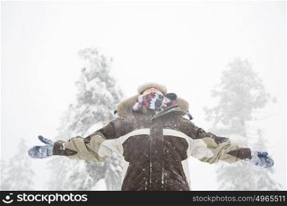 Boy in the snow