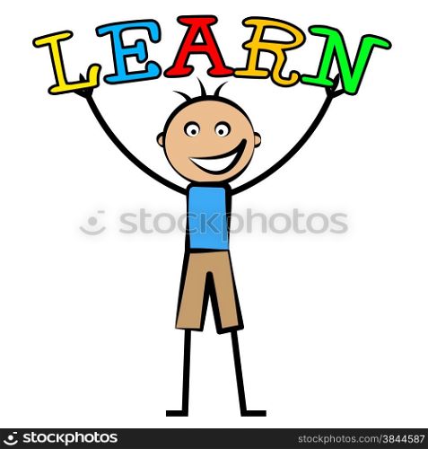 Boy Learning Meaning Development University And Educate