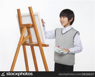 Boy painting