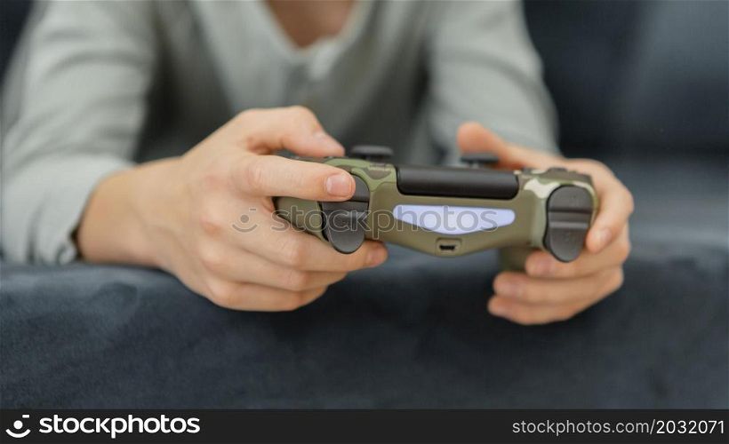 boy playing with controller