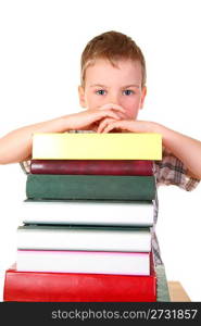 boy with books