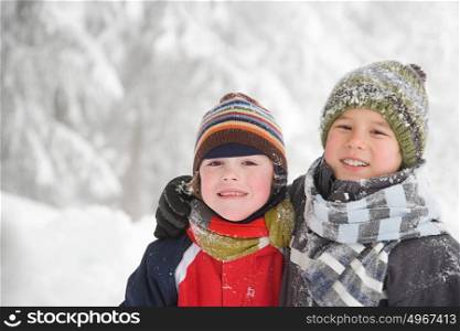 Boys in the snow