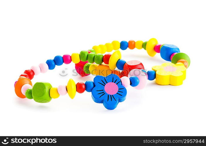 Bracelet isolated on the white background