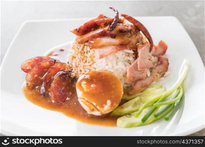 Braised pork noodles bowl - Asian food style