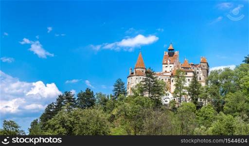 Bran castle in a summer day in Transylvania, Romania