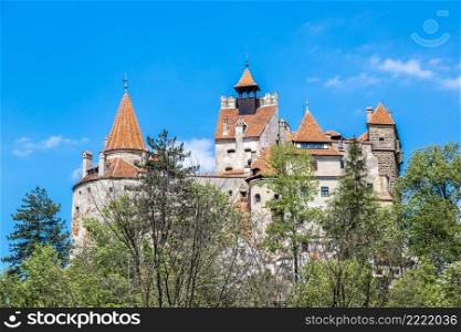 Bran castle in a summer day in Transylvania, Romania