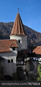 bran romania dracula castle medieval tower roof