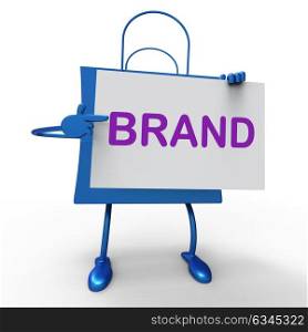 Brand Bag Showing Branding Trademark Or Product Label