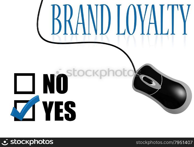 Brand loyalty check mark image with hi-res rendered artwork that could be used for any graphic design.. Like with mouse