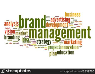 Brand managemen word cloud