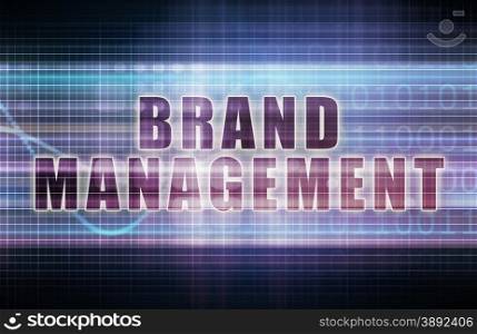 Brand Management on a Tech Business Chart Art