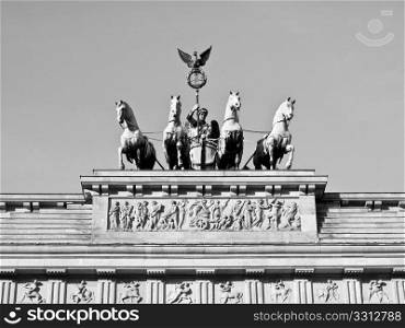 Brandenburger Tor, Berlin. Brandenburger Tor (Brandenburg Gate), famous landmark in Berlin, Germany