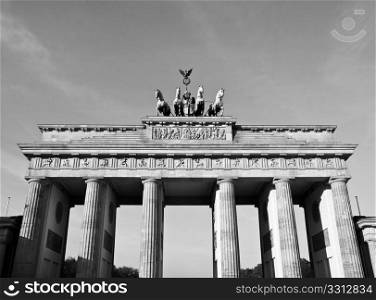 Brandenburger Tor, Berlin. Brandenburger Tor (Brandenburg Gate), famous landmark in Berlin, Germany