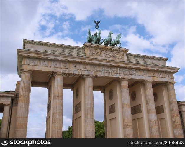 Brandenburger Tor Berlin. Brandenburger Tor Brandenburg Gate famous landmark in Berlin Germany
