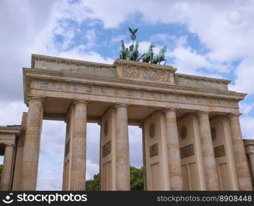 Brandenburger Tor Berlin. Brandenburger Tor Brandenburg Gate famous landmark in Berlin Germany