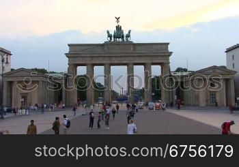 Brandenburger Tor, Berlin, Deutschland, Zeitraffer