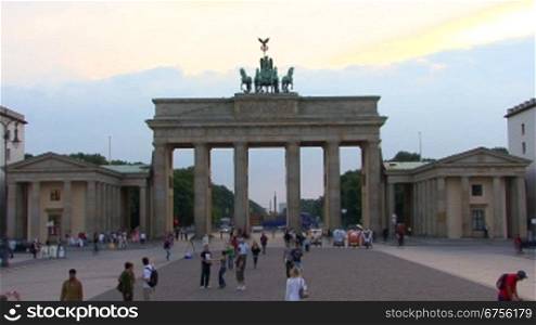 Brandenburger Tor, Berlin, Deutschland, Zeitraffer