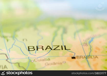 brazil country on map