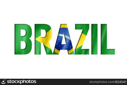 brazilian flag text font. brazil symbol background. brazilian flag text font