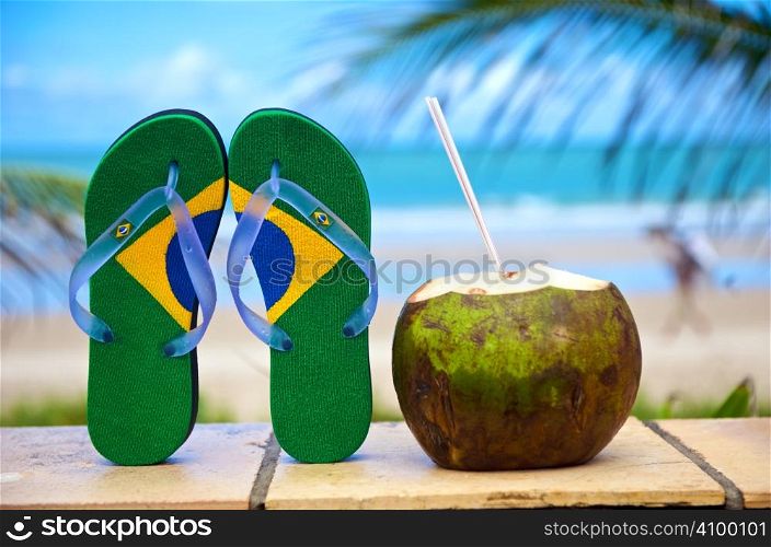 Brazilian Flipflop on the beach