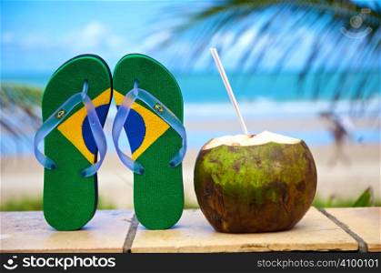 Brazilian Flipflop on the beach