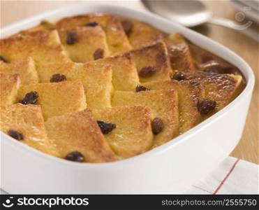 Bread and Butter Pudding in a Dish