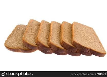 bread brown isolated on white background