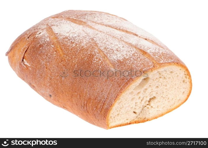 bread brown isolated on white background