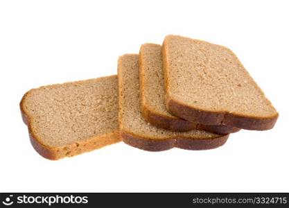 bread brown isolated on white background