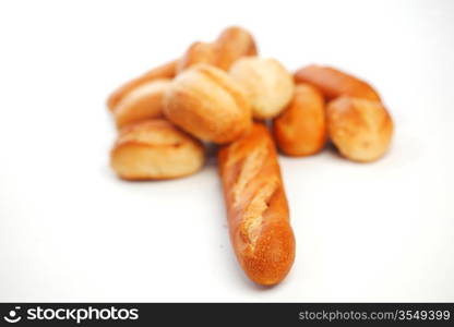 bread isolated on white