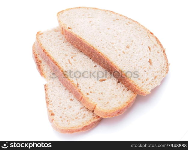 bread on a white background