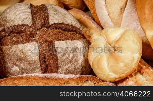 Breads and baked goods close-up