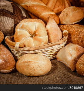 Breads and baked goods close-up