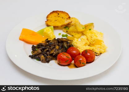 Breakfast Brunch mixed plate at Spring Festival picnic event